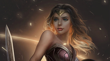 Cute Wonderwoman , wonder-woman, superheroes, artwork, digital-art, artstation HD wallpaper