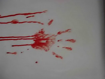 Splatter, blood, hand print, red HD wallpaper
