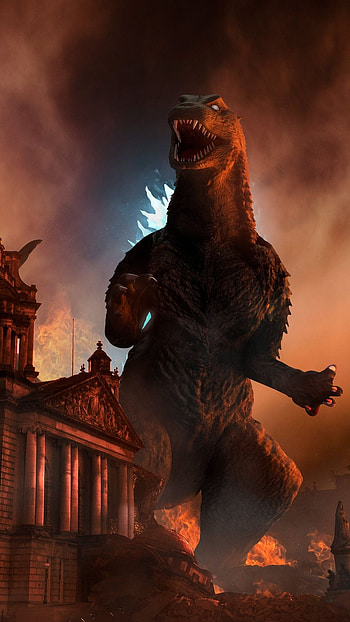 Godzilla, Angry Godzilla HD phone wallpaper