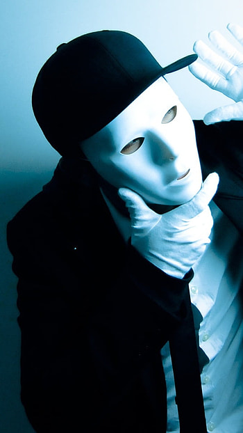Single Boy Attitude, White Mask HD phone wallpaper