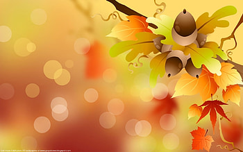 Background, Autumn, Leaves, , Acorns HD wallpaper