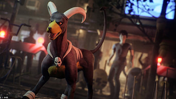 Houndoom, Pokemon battle, Mega evolution, Gaming art HD wallpaper