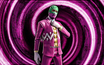 Hopper, purple grunge background, Fortnite, vortex, Fortnite characters, Hopper Skin, Fortnite Battle Royale, Hopper Fortnite HD wallpaper