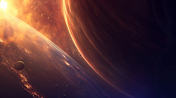 Majestic Gas Giant Planet, gas giant, planet, space, cosmos, Stars HD wallpaper