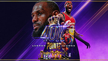 LeBron James 40k Points in the NBA record Epic, basketball, NBA, Los Angeles Lakers, LeBron James HD wallpaper