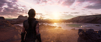 Hellblade 2 - Sunset 2, Senua's Saga: Hellblade II, Senua (Hellblade), video game HD wallpaper