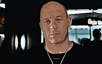 Vin Diesel, , vector art, Vin Diesel drawing, creative art, Vin Diesel art, vector drawing, Vin Diesel portrait HD wallpaper
