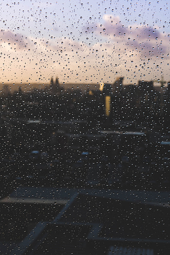 Drops, Macro, Surface, Glass HD phone wallpaper