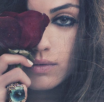 for you, woman, brunette, beauty, Rose HD wallpaper