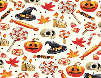 Halloween Graphic, leaves, skull, Halloween, pumpkin, witch HD wallpaper