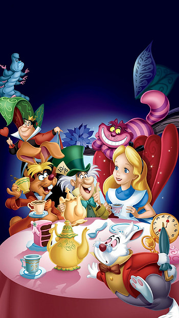 Alice in Wonderland, Disney , Fantasy Adventure, Whimsical Art HD phone wallpaper