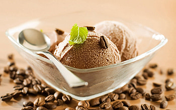 Food, Ice Cream, Bowl, Coffee Beans, Spoon HD wallpaper