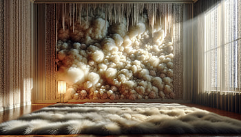 Fluffy Cloud Fantasy -, fluffy, interior design, modern art, home decor HD wallpaper