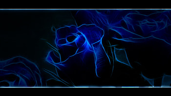 Artistic Blue Rose, blue, rose, artistic, flower HD wallpaper