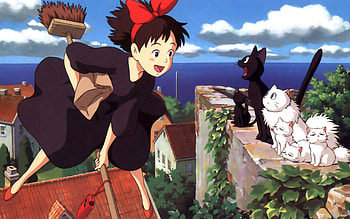 Kiki's Delivery Service, Anime movie, Small coastal town, Independent witch HD wallpaper