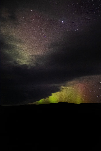 Stars, Night, Clouds, Dark, Northern Lights, Aurora Borealis HD phone wallpaper