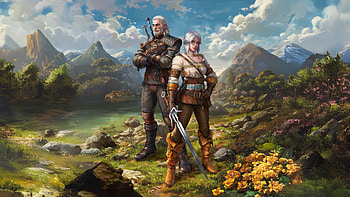 The Witcher — Geralt & Ciri: Dawn Over the Continent, The Witcher HD wallpaper