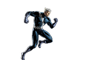 Quicksilver marvel, Superhuman speed, Vibrant background, Action-packed art HD wallpaper