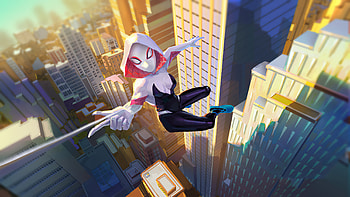 Gwen Stacy Girl, gwen-stacy, superheroes, artwork, art, artstation HD wallpaper