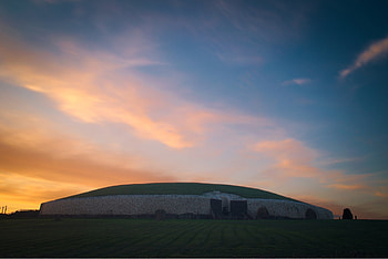 Newgrange, Boyne River Valley, Irish charm, que landscapes HD wallpaper
