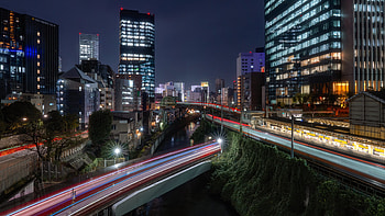 city night HD wallpaper