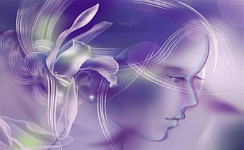 Purple Lover, purple, abstract, fantasy, art work, face, girl, woman HD wallpaper
