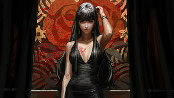 Classy In Black, artist, artwork, digital-art, artstation HD wallpaper