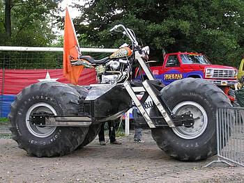 Big Wheel, motorcycle, convert, event, show HD wallpaper