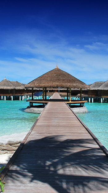 Maldives Travels, Hotel paradise, Tropical paradise, Exotic escape HD phone wallpaper