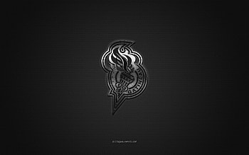 Gatineau Olympiques, Canadian hockey club, QMJHL, silver logo, gray carbon fiber background, Quebec Major Junior Hockey, hockey, Quebec, Canada, Gatineau Olympiques logo HD wallpaper
