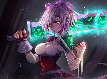 Warrior, Riven with sword, League of Legends, game HD wallpaper