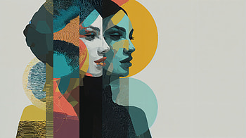 Prismatic Muse Echoes of a Woman — Art Layered Portrait | Art, woman, artistic, portrait, Abstract, double exposure HD wallpaper