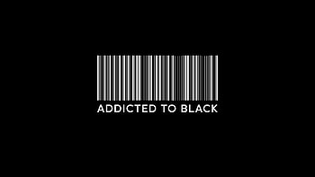 Addicted To Black, dark, black, typography HD wallpaper