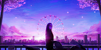 Find you, cityscape, girl outdoor, art HD wallpaper