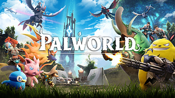 Palworld Key Art Banner, video game, Palworld HD wallpaper
