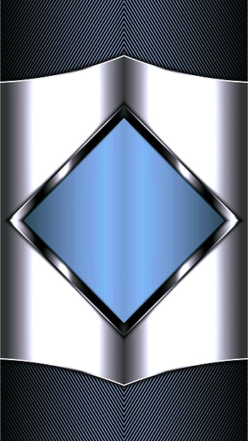 silver blue geometric, symbol, diamond, material, modern, symmetry, design, pattern, shiny, abstract, triangle HD phone wallpaper