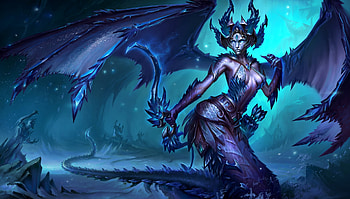 Medusa draconic blue, wings, blue, medusa, fantasy, jordan kerbiw, girl, creature, demon HD wallpaper