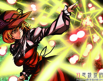 Aki Minoriko, anime girl, anime, touhou, girl, hat HD wallpaper