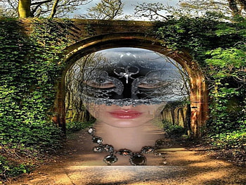 face,masck,trees,road, face, road, masck, tree HD wallpaper