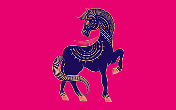Art, Horse, Zodiac Sign, Sign Of The Zodiac HD wallpaper