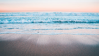 Peaceful Calm Waves , waves, nature HD wallpaper
