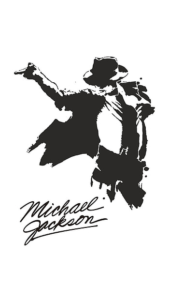 Michael Jackson, white, black HD phone wallpaper
