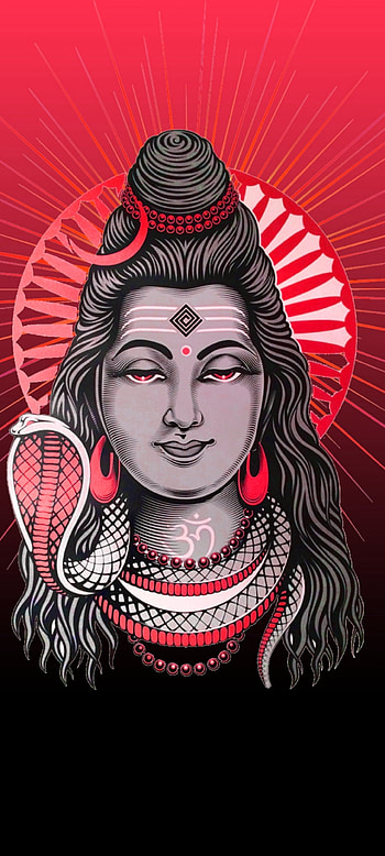 Lord Shiva face art, eye, head, beautiful, hindu, God, om HD phone wallpaper