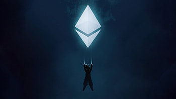 Ethereum X Dragon Ball, minimal art, silhouette HD wallpaper