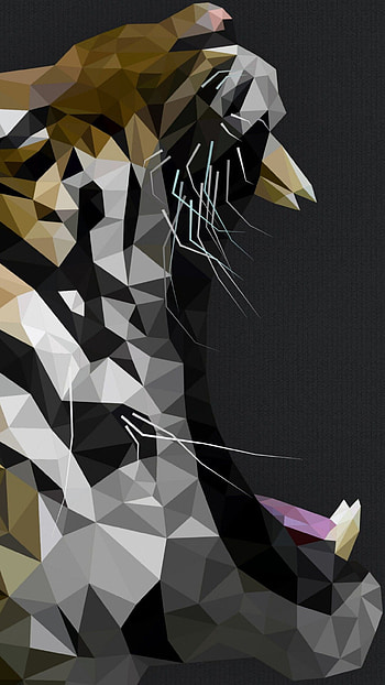 Geometric animal artwork, Unique animal design, Creative animal concept, Artistic animal representation HD phone wallpaper