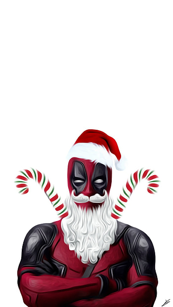 Deadpool, Christmas HD phone wallpaper