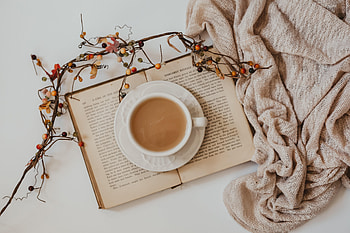 Coffee, Miscellanea, Miscellaneous, Cup, Branch, Book, Drink, Beverage HD wallpaper