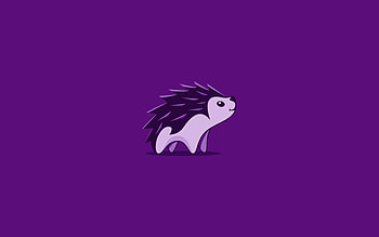 Hedgehog Minimalist, hedgehog, minimalist HD wallpaper