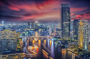 Bangkok Skyline, Travels, Beautiful city HD wallpaper