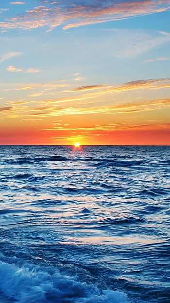 H D, Beautiful Sunset, beautiful, sunset, sea HD phone wallpaper